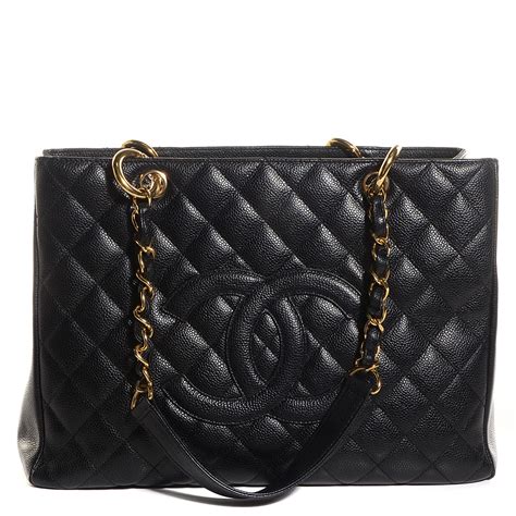 chanel grand shopping tote price|CHANEL Caviar Quilted Grand Shopping Tote GST Black.